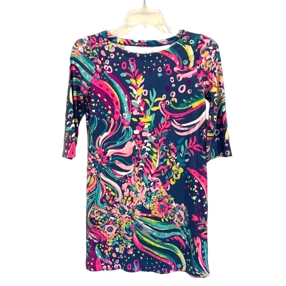 Lilly Pulitzer Beachloot Mini Sophie Dress knit 3/4 sleeve - Picture 2 of 4